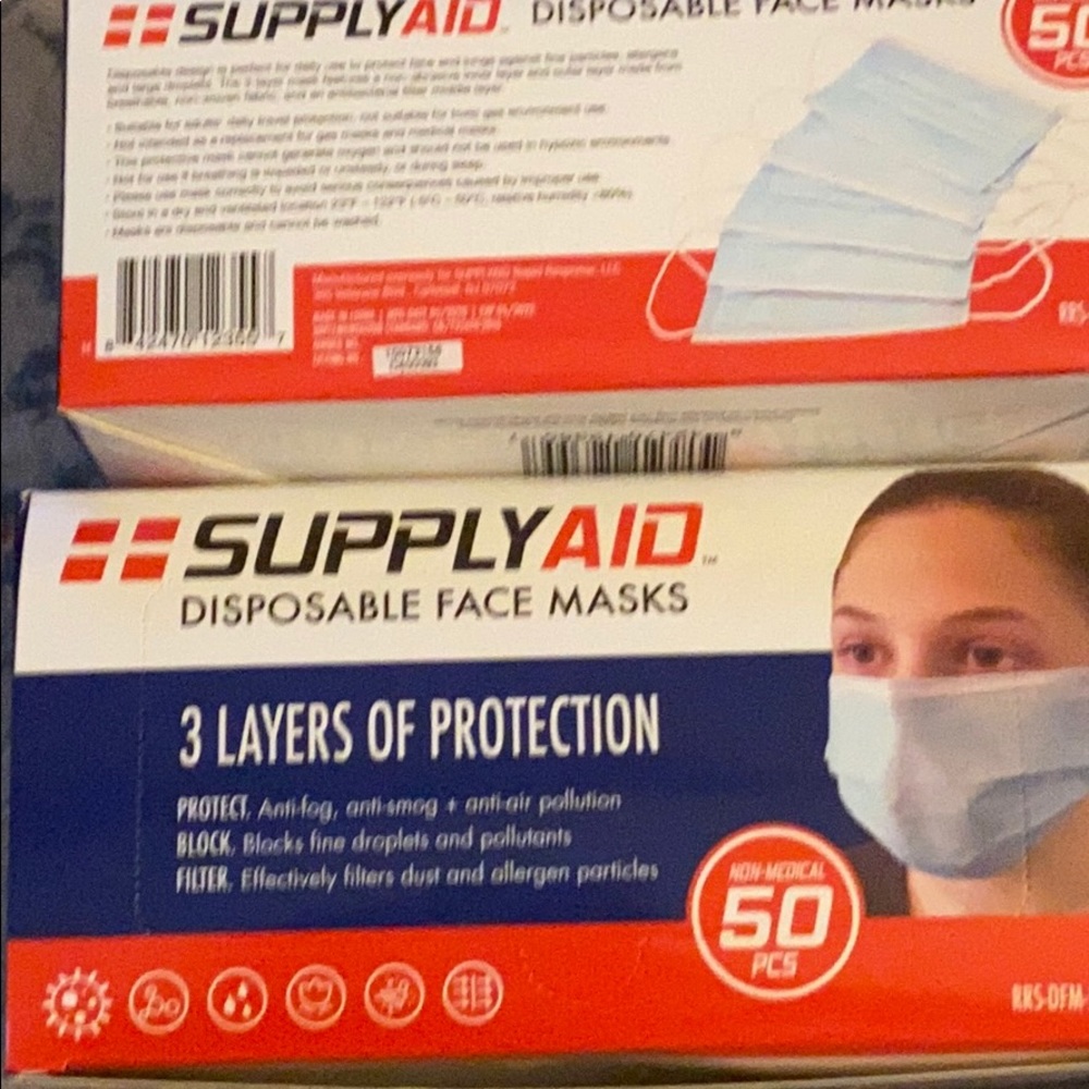 Supply AID Disposable Face Masks‼️
